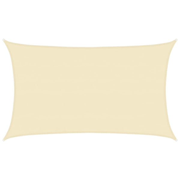 vidaXL Sun Shade Sail 160 g/m² Cream 5x8 m HDPE