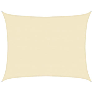 vidaXL Sun Shade Sail 160 g/m² Cream 6x7 m HDPE