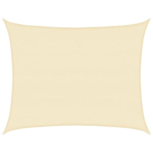 vidaXL Sun Sail 160 g/m² Cream 6x8 m HDPE