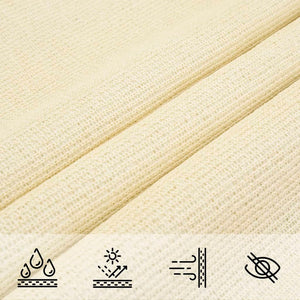 vidaXL Sun Shade Sail 160 g/m² Cream 3x3x4.2 m HDPE