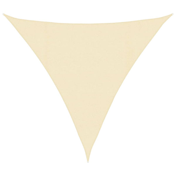 vidaXL Sun Shade Sail 160 g/m² Cream 4x4x4 m HDPE