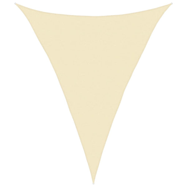 vidaXL Sun Shade Sail 160 g/m² Cream 5x6x6 m HDPE