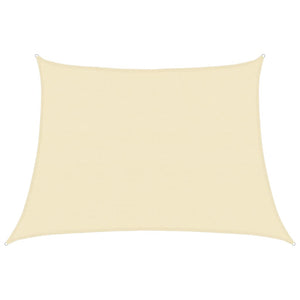 vidaXL Sun Shade Sail 160 g/m² Cream White 4/5x3 m HDPE