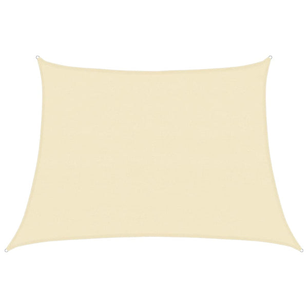 vidaXL Sun Shade Sail 160 g/m² Cream White 4/5x3 m HDPE