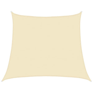 vidaXL Sun Shade Sail 160 g/m² Cream 4/5x4 m HDPE