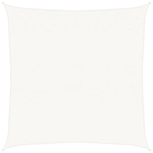 vidaXL HDPE Sun Shade Sail 160 g/m² White 7x7 m