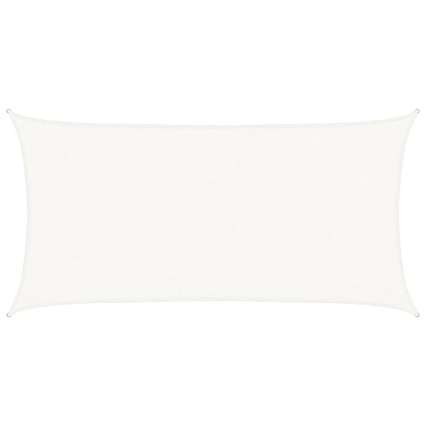 vidaXL Sun Shade Sail 160 g/m² White 2x3.5 m HDPE