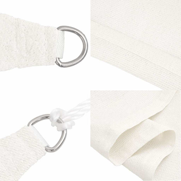 vidaXL HDPE Sun Shade Sail 160 g/m² White 2.5x4.5 m