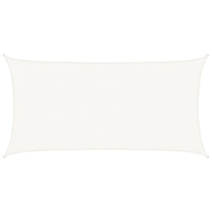 vidaXL HDPE Sun Sail 160 g/m² White 2.5x5 m