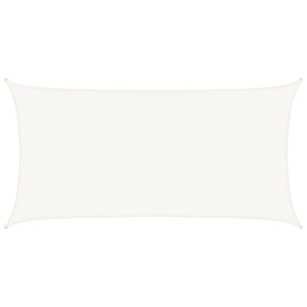 vidaXL HDPE Sun Sail 160 g/m² White 2.5x5 m