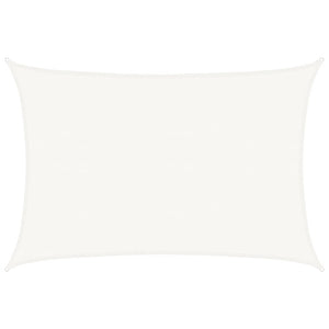 vidaXL HDPE Sun Shade Sail 160 g/m² White 5x6 m