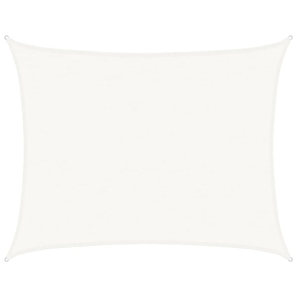 vidaXL HDPE Sun Shade Sail 160 gsm White 6x7 m