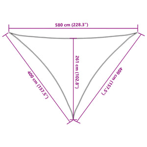 vidaXL HDPE Sun Shade Sail 160 g/m² White 4x4x5.8 m