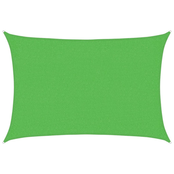 vidaXL Sun Shade Sail 160 g/m² Light Green 2x2.5 m HDPE