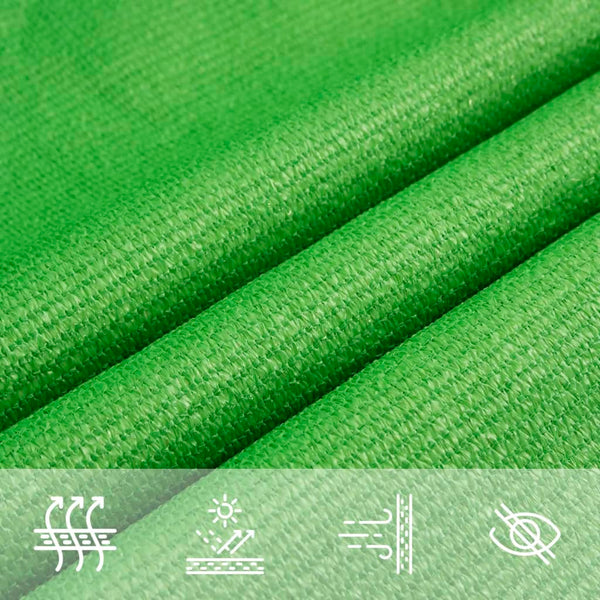 vidaXL Sun Shade Sail 160 g/m² Light Green 2x2.5 m HDPE