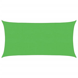 vidaXL HDPE Sun Shade Sail 160 gsm Rectangular Light Green 2x3.5 m