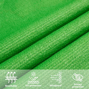 vidaXL HDPE Sun Shade Sail 160 gsm Rectangular Light Green 2x3.5 m