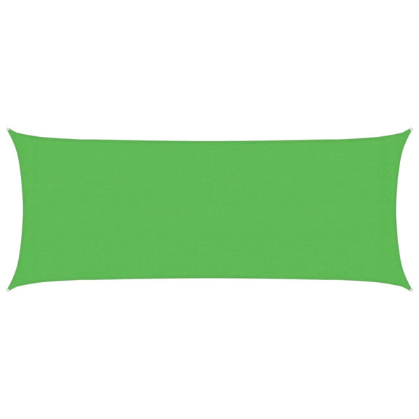vidaXL Sun Shade Sail 160 g/m² Light Green 2x5 m HDPE