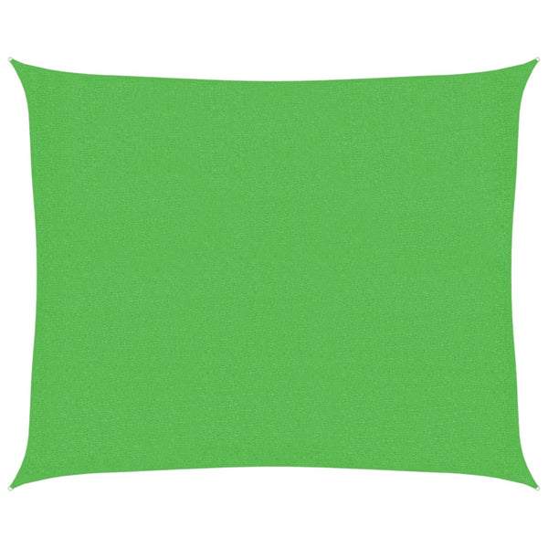 vidaXL HDPE Sun Shade Sail 160 g/m² Light Green 2.5x3 m