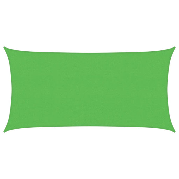 vidaXL Sun Shade Sail 160 g/m² Light Green 2.5x4.5 m HDPE