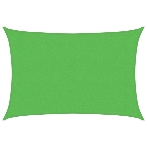 vidaXL Sun Shade Sail 160 g/m² Light Green 3x4 m HDPE