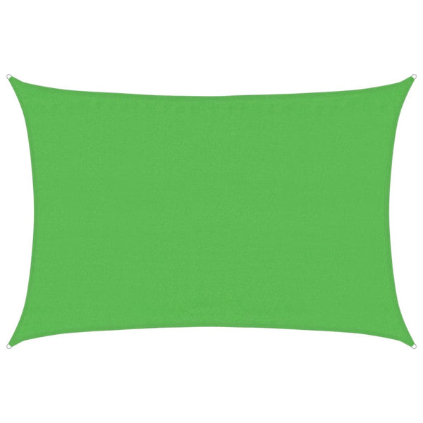 vidaXL Sun Shade Sail 160 g/m² Light Green 3.5x4.5 m HDPE