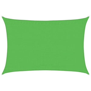 vidaXL Sun Sail 160 g/m² Light Green 3.5x5 m HDPE