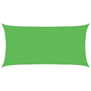 vidaXL Sun Shade Sail 160 g/m² Light Green 4x7 m HDPE