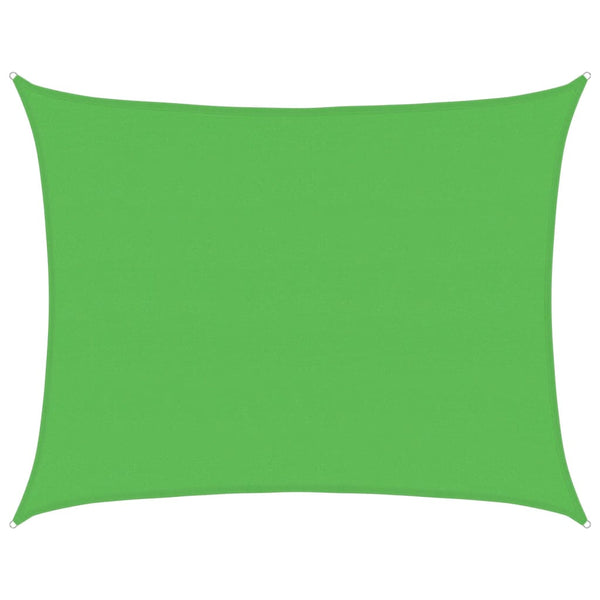 vidaXL Sun Shade Sail 160 g/m² Light Green 6x7 m HDPE