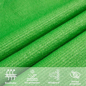 vidaXL Sun Shade Sail 160 g/m² Light Green 6x7 m HDPE