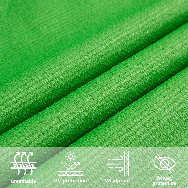 vidaXL Sun Shade Sail 160 g/m² Light Green 6x7 m HDPE