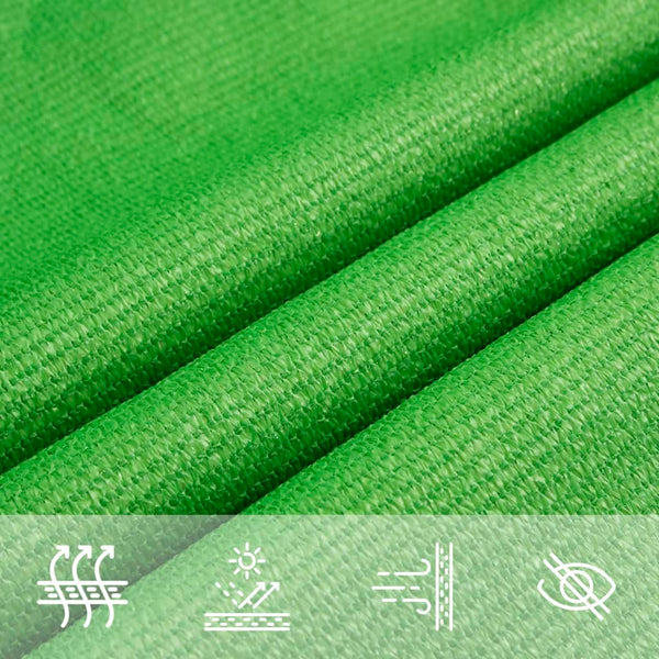 vidaXL Sun Shade Sail 160 g/m² Light Green 5x5x6 m HDPE