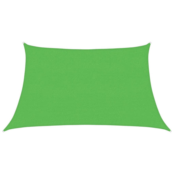 vidaXL HDPE Sun Shade Sail 160 g/m² Light Green 3/4x2 m