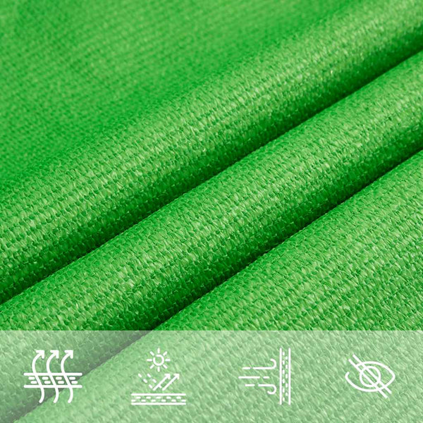 vidaXL Sun Shade Sail 160 g/m² Trapezoid Light Green 4/5x4 m HDPE
