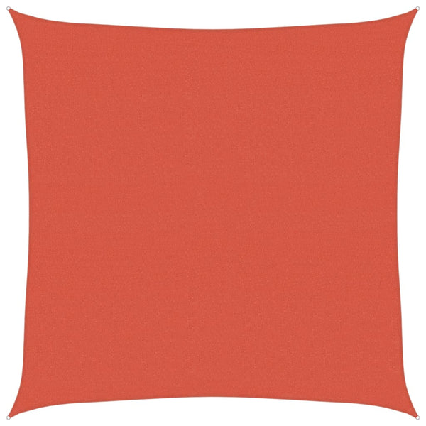 vidaXL Sun Shade Sail 160 g/m² Terracotta Red 5x5 m HDPE