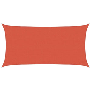 vidaXL HDPE Sun Shade Sail 160 gsm Terracotta 3x6 m