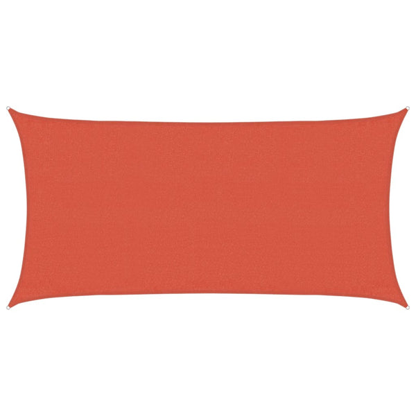 vidaXL HDPE Sun Shade Sail 160 gsm Terracotta 3x6 m