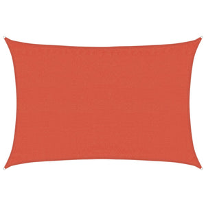 vidaXL HDPE Rectangular Sun Shade Sail 160 gsm Terracotta 3.5x4.5 m