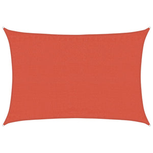 vidaXL Sun Shade Sail 160 g/m² Rectangular Terracotta Red 3.5x5 m HDPE