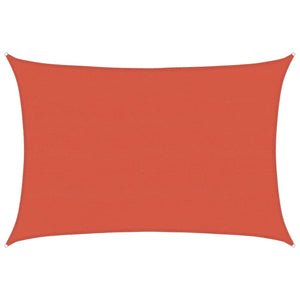 vidaXL HDPE Sun Shade Sail 160 g/m² Terracotta 5x7 m