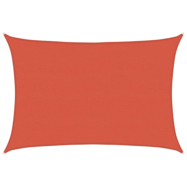 vidaXL HDPE Sun Shade Sail 160 g/m² Terracotta 5x7 m