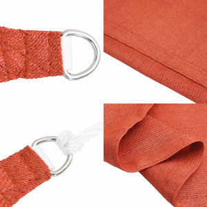 vidaXL Sun Shade Sail 160 g/m² Triangular Terracotta 3x4x4 m HDPE