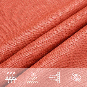 vidaXL Sun Shade Sail 160 g/m² Triangular Terracotta 3x4x4 m HDPE