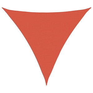 vidaXL Sun Shade Sail 160 g/m² Triangular Terracotta 5x5x5 m HDPE