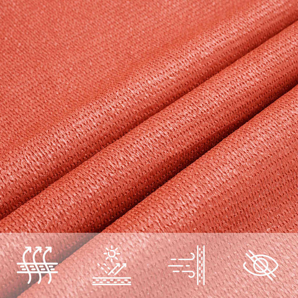 vidaXL Sun Shade Sail 160 g/m² Terracotta Red 3/4x2 m HDPE