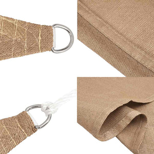 vidaXL Sun Shade Sail 160 g/m² Taupe 7x7 m HDPE