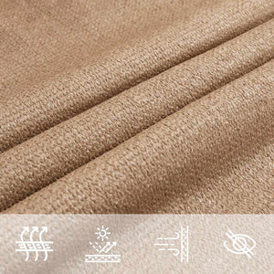 vidaXL Sun Shade Sail 160 g/m² Taupe 7x7 m HDPE