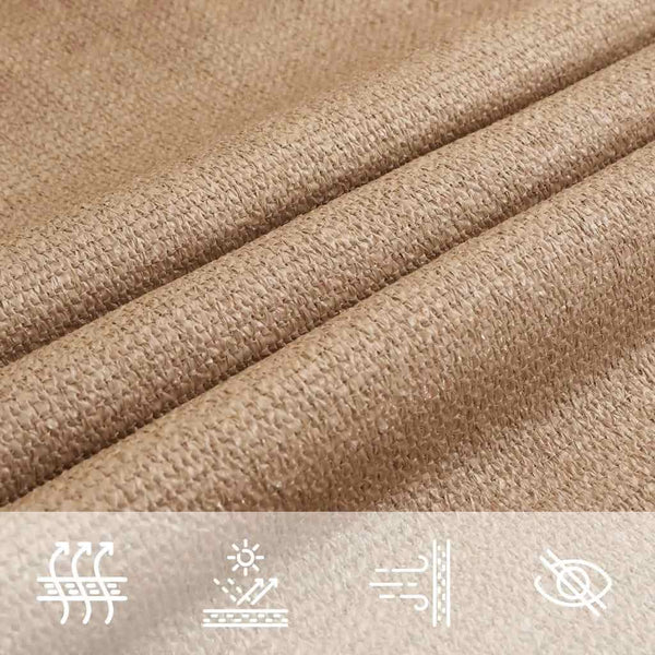 vidaXL Sun Shade Sail 160 g/m² Taupe 3x4.5 m HDPE