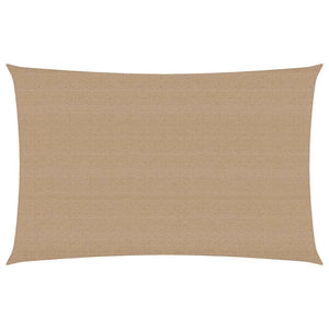 vidaXL Sun Shade Sail 160 g/m² Taupe 3x5 m HDPE