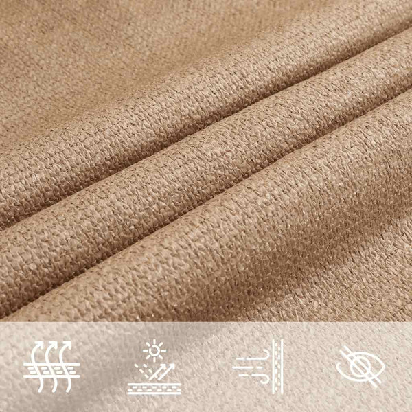 vidaXL HDPE Sun Shade Sail 160 gsm Taupe 3x6 m